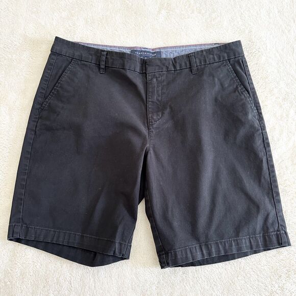 Tommy Hilfiger Shorts Womens Size 12 Black Flat Front Casual Dress Shorts - Picture 3 of 8